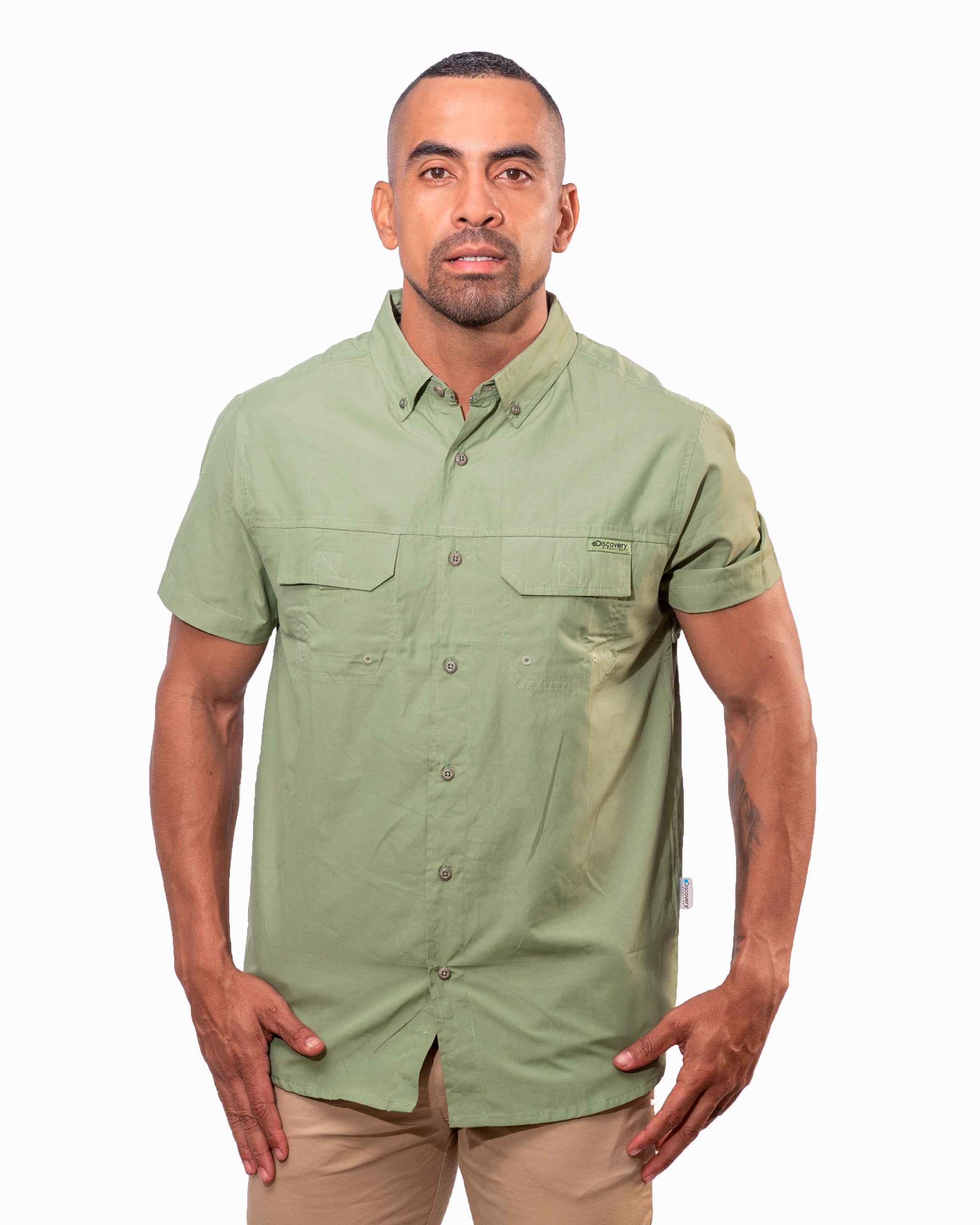 Camisa Manga Corta Discovery Hombre (76808 KHAKI)