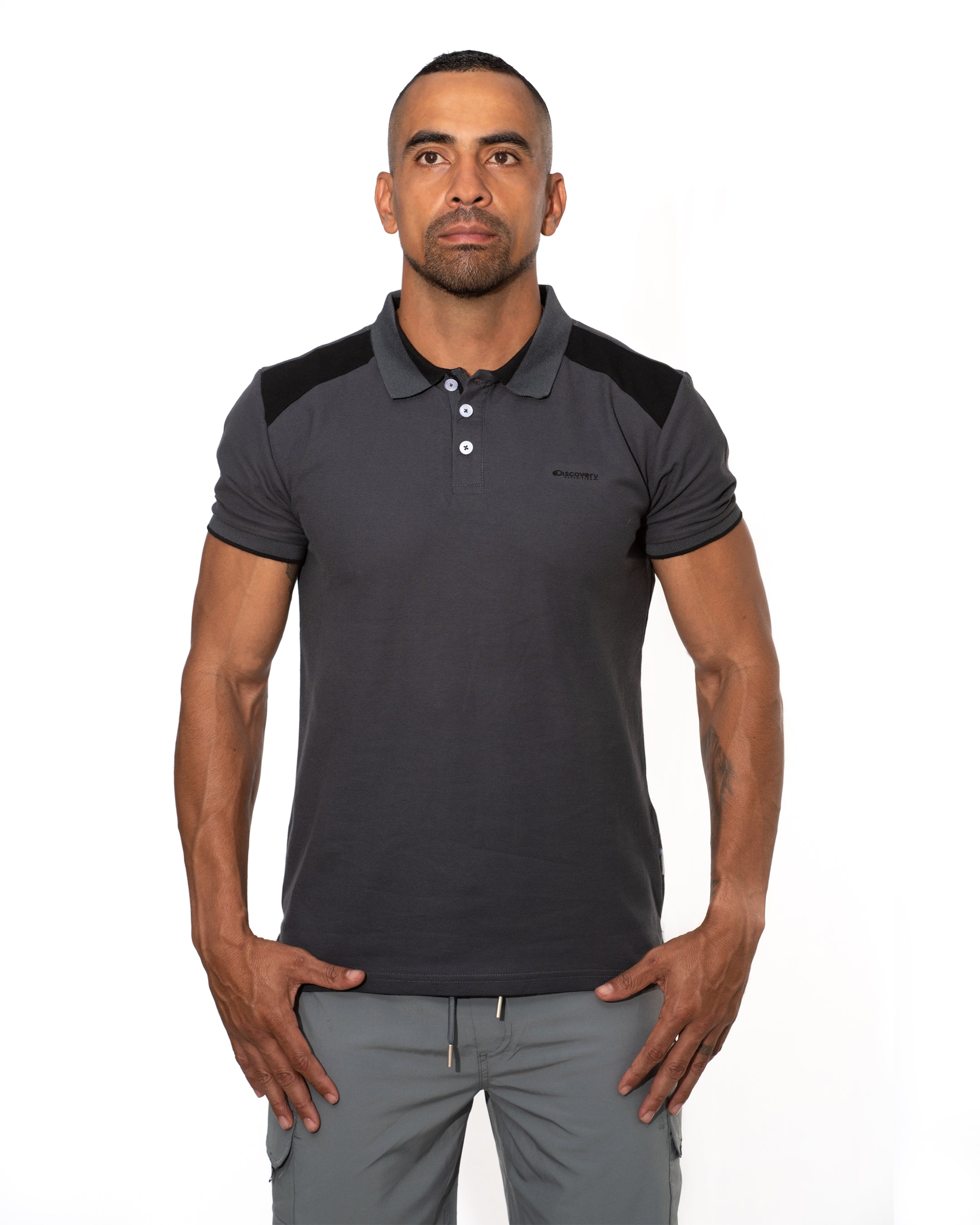 Camiseta Polo Discovery Hombre (76716 BLACK)