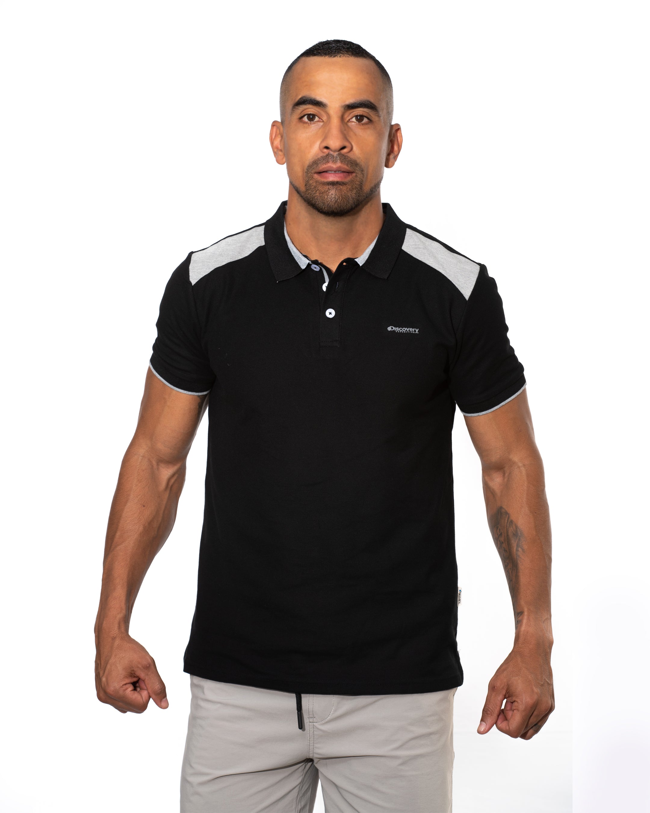 Camiseta Polo Discovery Hombre (76716 BLACK)