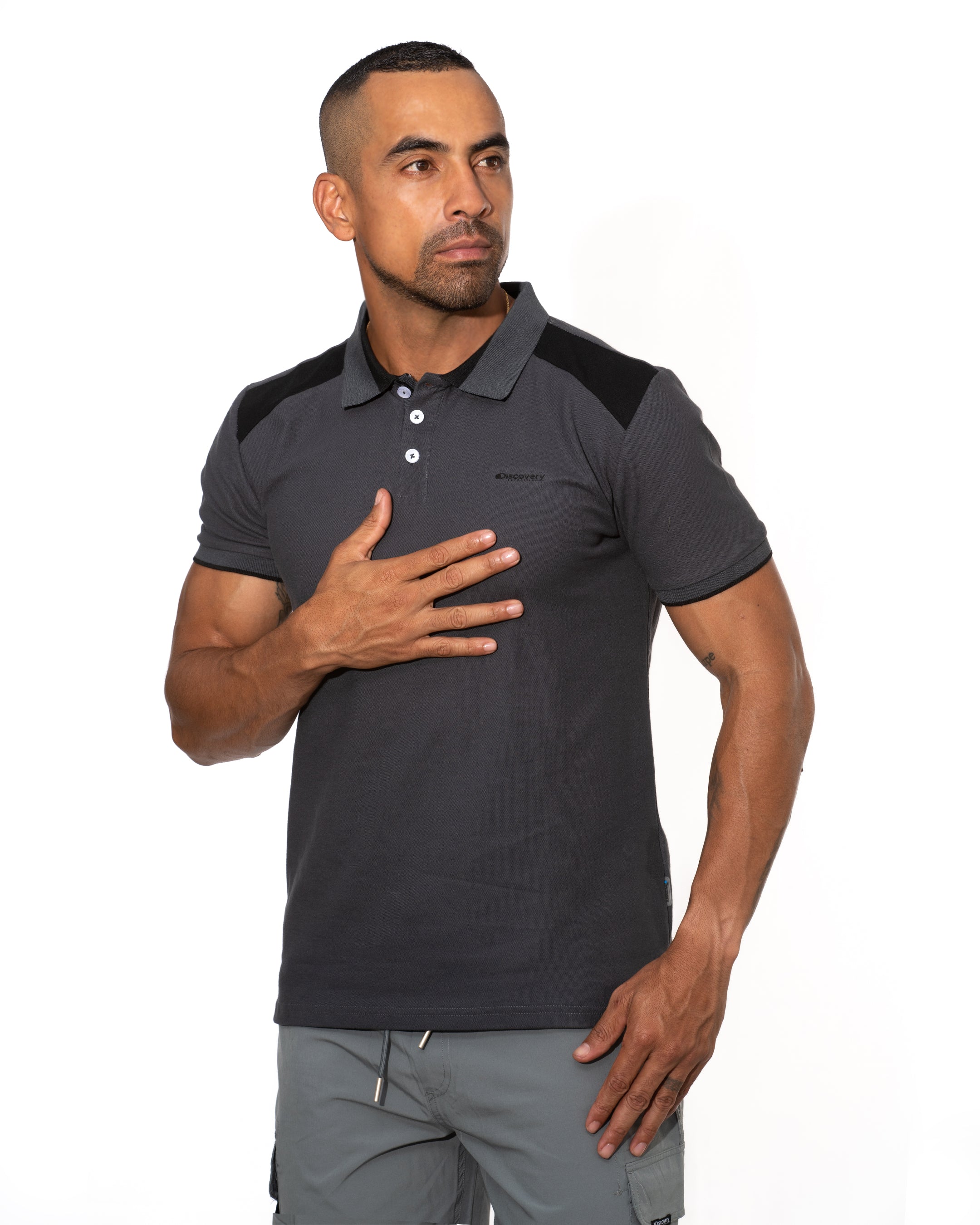 Camiseta Polo Discovery Hombre (76716 GRAPHITO)